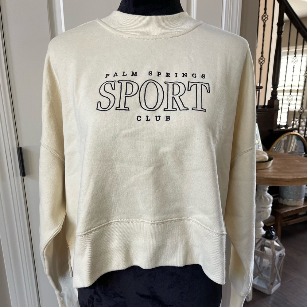 Abercrombie 90’s shark bite graphic crew sweatshirt